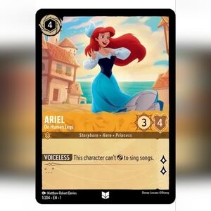 Ariel Little Mermaid 🔥 Disney Lorcana Trading Card TCG